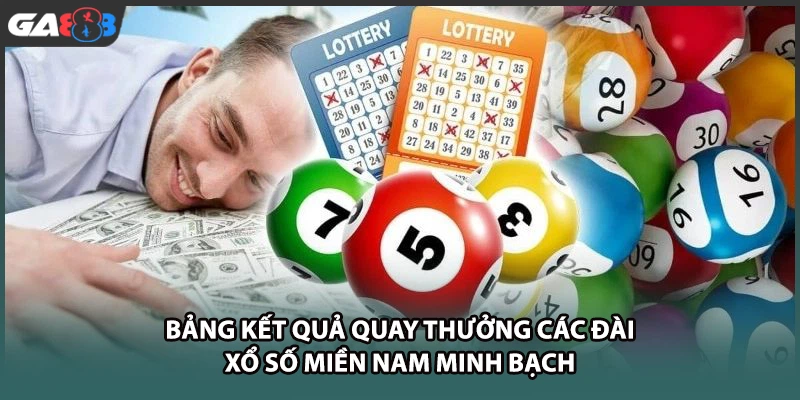 Bảng kết quả quay thưởng các đài xổ số miền nam minh bạch tại GA888