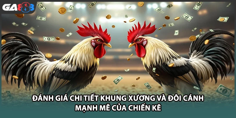 Đánh giá chi tiết khung xương và đôi cánh mạnh mẽ của chiến kê tại GA888