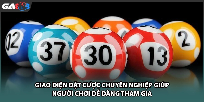 Giao diện đặt cược chuyên nghiệp giúp người chơi dễ dàng tham gia tại nhà cái GA888