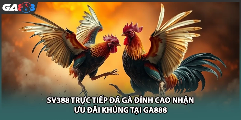 SV388 cung cấp sân chơi đá gà trực tuyến uy tín hàng đầu, mang đến hàng trăm trận đấu gay cấn mỗi ngày cùng tỷ lệ trả thưởng vô cùng hấp dẫn.