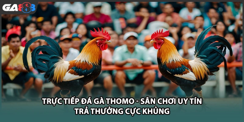 Trực tiếp đá gà thomo mang đến những trận tranh tài kịch tính, góc quay sắc nét chuẩn Full HD cùng cơ hội săn tiền thưởng vô cùng hấp dẫn tại GA888.